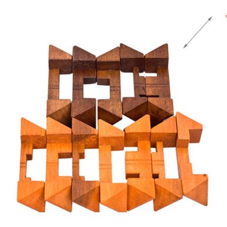 3d Träpusselleksaksintelligensspel För Barngåvahjärna