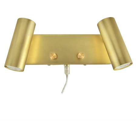 Oriva - Vegglampe 2xMini Mässing 49623-50 Messing