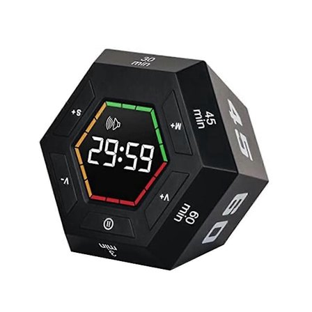 Pomodoro Timer, Produktivitetstimer, 3, 5, 15, 30, 45, 60 Minutters Forudindstillede Smart Nedtællingstimer, Tid M