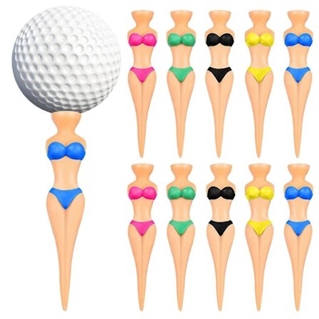 10 st Golf-tees Kreativa Bikini-Damformade Golf-peggar Golfträningspraktiska Tillbehör
