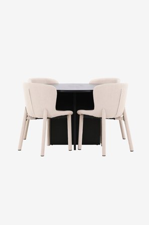 Venture Home - Ruokapöytä Strada ja Astoria-tuoli - Beige - Ruokailuryhmät - - Homeroom