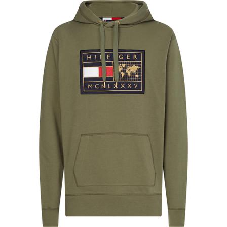 Tommy Hilfiger Icon Earth Badge Hoodie Grøn, Herre