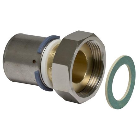 Uponor 1878155 Presskobling med løpemutter 40 x 40 mm, Installasjon