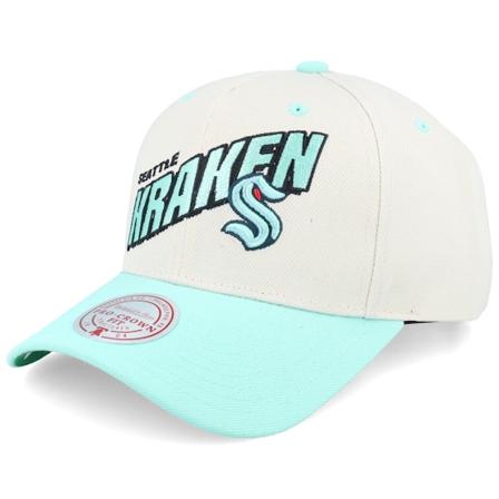 Mitchell & Ness - NBA Modrá adjustable Kšiltovka - Memphis Grizzlies Retro Type Pro Off White/Mint Adjustable @ Hatstore
