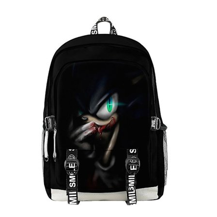 Sonic backpack 3D digital color printing travel outing student classroom school bag hedgehog backpack