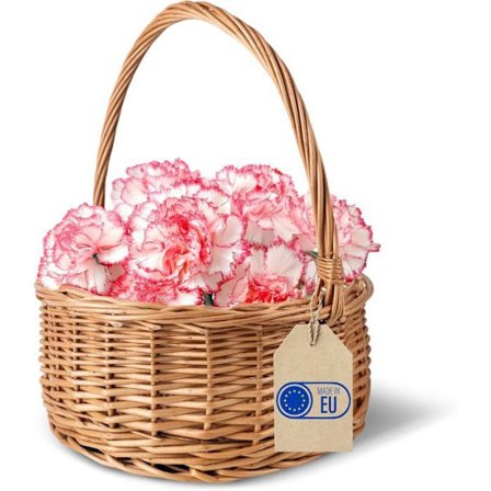 Ovalt Påskekurv Brun Natur Creative Home Have Picnic Frugter 30x30x32 cm