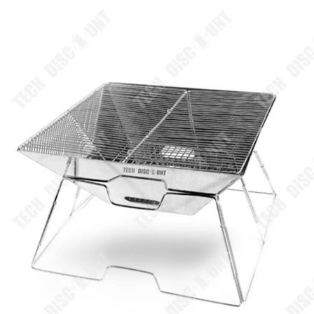 Grilli - TEKNIIKKALISÄALENNUKSEN - Taipuisa - Ruostumatonta terästä - 31x31x25cm - Elegantti muotoilu