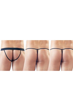 Kjøp Svenjoyment Wetlook Thong 3 Piece Set - Jockstraps 3-pack | God pris