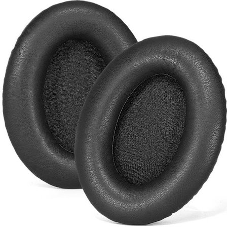 2-pak Protein Læder Ørepuder - Udskiftningsørepuder til INFURTURE H1 Hovedtelefoner, Forbedret Komfort