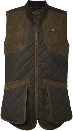 Chevalier Vintage Shooting Vest ammuntaliivi, Leather Brown