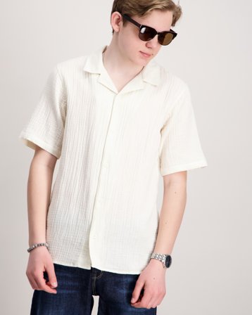 ONLY & SONS JUNIOR OSJKYLE 0158 SS SHIRT WVN Beige Hemden Jungen - Kids Brand Store