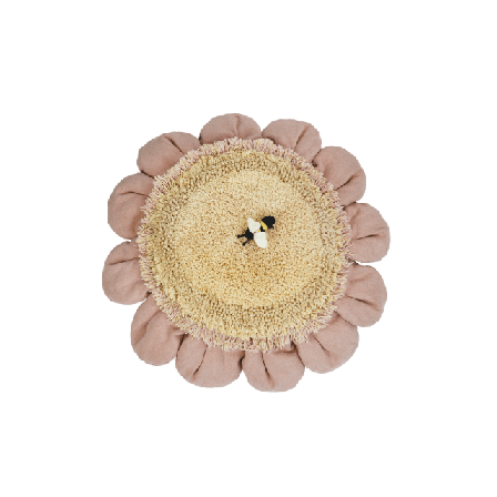 LORENA CANALS Golvkudde Pink Daisy Kuddar Unisex 70x70 cm