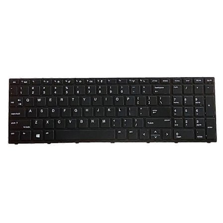 Laptop Tastatur med baggrundsbelysning + Ramme Til HP Probook 450 G5 455 G5 470 G5 Tastaturer (FMY)