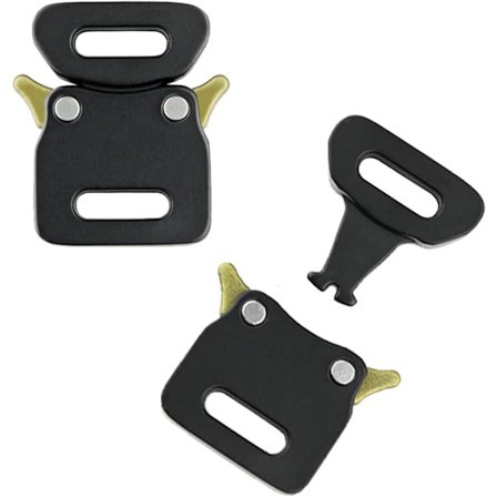2 kpl Metalli Solki Nopea Sivupurku Rannekoru Lukko Kaulus Laukku Tarvikkeet Cobra Solki Taktinen Vyö Solki Seos Nopea Purku 1/2" 13mm Musta