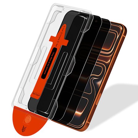 2-PACK iPhone 17 Pro Privacy Skærmbeskytter - Hærdet Glas | [Automatisk Installation] - Boblefri