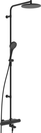 Oras Optima Style 7193N-33 Takdusch 150 c/c Mattsvart, Badrum