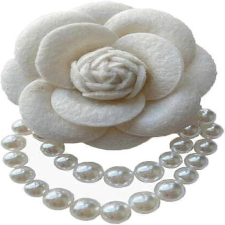 Kamelia Blomst Broche Nåle Perlekvast Korsage Mode Smykker Brocher til Kvinder Skjortekrave Nål