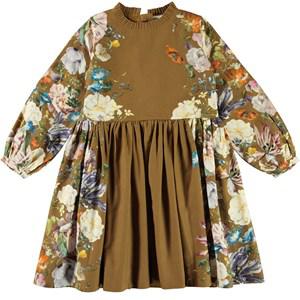 Molo Poetic Flora Como Dress 98/104 cm - Dresses - 98/104 cm - Brown