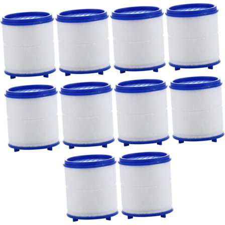 Brusefilter 10 stk. Brusefilterelement Filterelementer Brusefilterpåfyldning Nd-filter Brusefilter til hårdt vand Brusehovedfiltre