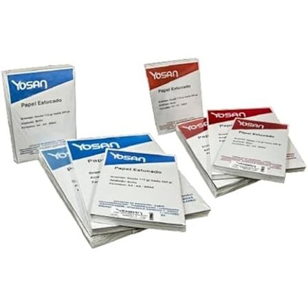 Karton - YOSAN - SRA3 - Hvid - 125 ark - Flerfarvet