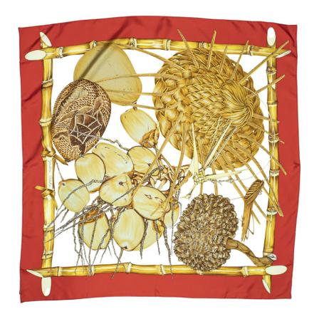 Hermès Vintage, Pre-owned Scarf Rood, Dames, Maat:ONE Size