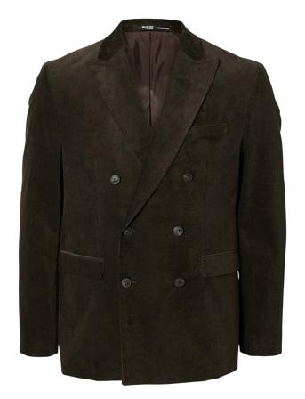 Slhreg-Duca Corduroy Db Peak Blz Brown Selected Homme
