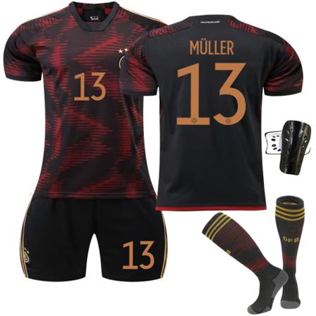 2022 Qatar World Cup Tyskland Borta Fotbollströja Set Xl