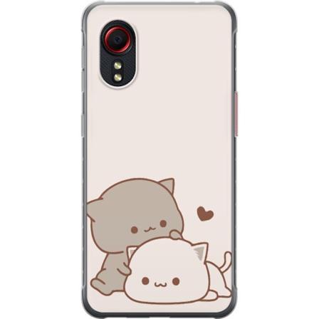 Samsung Galaxy Xcover 5 Gennemsigtig cover Kawaii Søde Katte