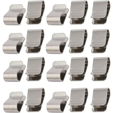 25 stk. U-fjederclips i rustfrit stål 21,4 mm x 12 mm