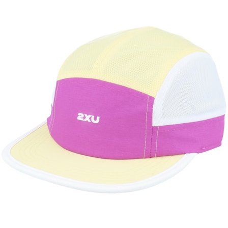 2XU - Paars 5panel Cap - Light Speed Small Cap Hyper Violet/Pixel Lemon 5-Panel @ Hatstore