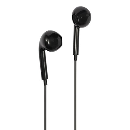 STREETZ Semi-in-ear hörlurar, 3-knapp, USB-C - Svart
