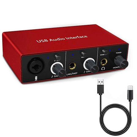 Ljudinterface Xrl Ljudinterface 48v Fantommatning Stöd Instrument Elgitarr Tablet Com-Perfet