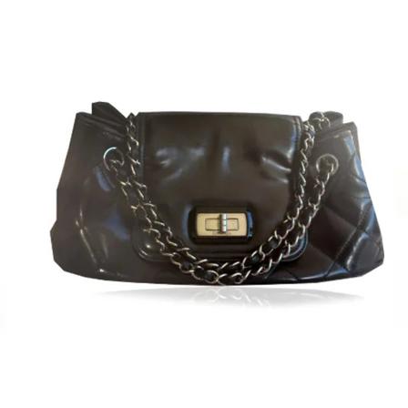 Chanel Vintage, Pre-owned Shoulder Bag Zwart, Dames, Maat:ONE Size,leer