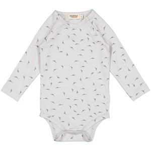 Kids - MarMar Copenhagen Printed Baby Body Dino Baby 56 cm - All in ones - 56 cm - Grey