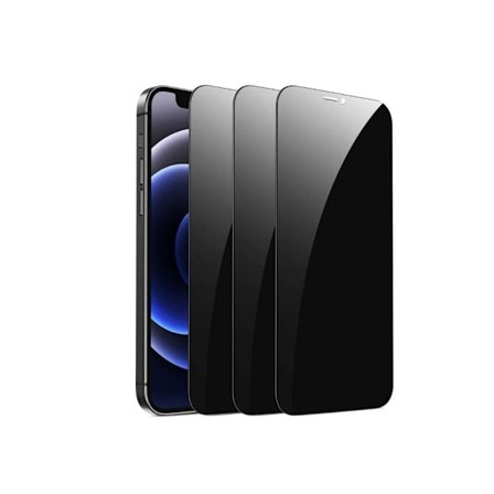 3-Pakka iPhone 12 Mini Näytönsuoja Privacy Karkaistua Lasia