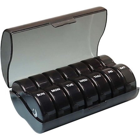 Rund Dosett / Medicindosett, rund 7-dagars medicinförvaring