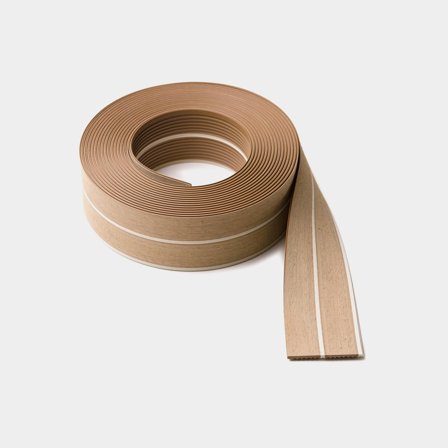 Teakimitation ISITEEK 2 x 45, weiße Fugenlinie, 11 Meter, (1 m²) - Boot