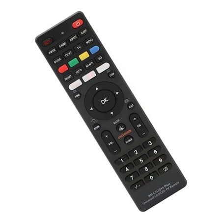 Høykompatibel fjernkontroll for TV, optimalisert tastelayout, lang batterilevetid, ideell for RML113+12 RML1130+8 TV-familiebruk