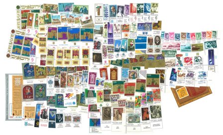 Israel 1969-73 - Postfrisk samling med tabs og miniark