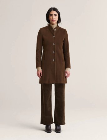 Newhouse Classic Coat - Brown - 44