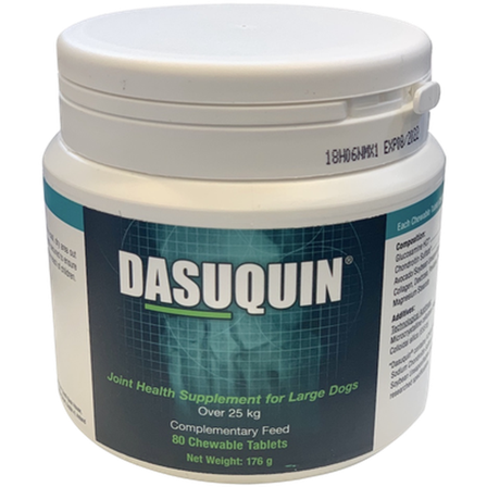 Dasuquin - Leddtilskudd for store hunder Tyggetabletter 80 stk. - Veterinær - Dyrehelse og diagnoser - ZOO.no