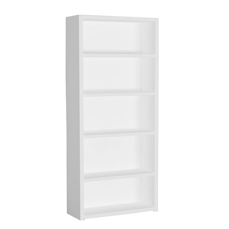 Lines-kirjahylly 4 hyllyä valkoinen 79x29x180cm