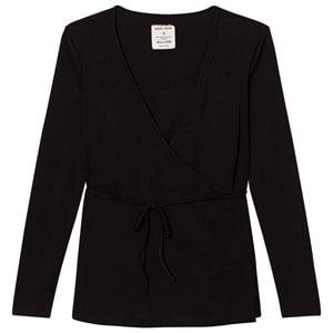 Mom2Mom Wrap Top Black S - Maternity tops - S - Black