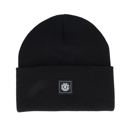Element - Černá cuff Beanie - Kids High Icon Beanie Y Flint Black @ Hatstore