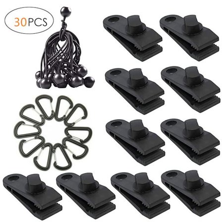 Utendørs presenning teltklips baldakin monteringsklips med strekk