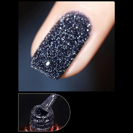 7,5 ml Glitter Neglelak Soak Off UV Led Neglelak Negle маникюр