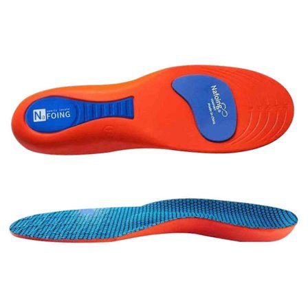 2x ortopædiske indlægssåler til svangstøtte, plantar fasciitis, flade fødder, ryg- og hælsmerter - Super gave