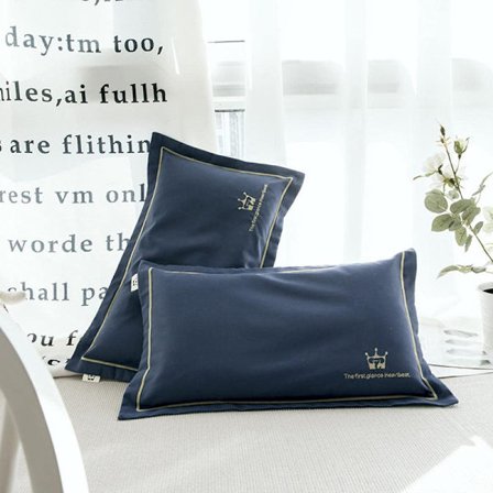 2x 67*47cm Tencel kuddfodral (blå)