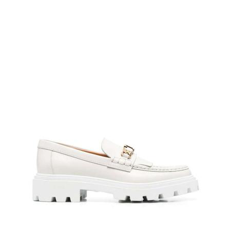Tod's, Sailor Shoes Biały, Kobieta, Rozmiar: 38 EU