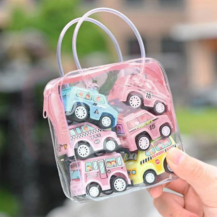 Barn Simulera Utbildnings Trailer Leksak Lastbil Barn Race Bil Set 6PCS